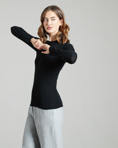 Black Kid Wool 12.8 crew-neck sweater