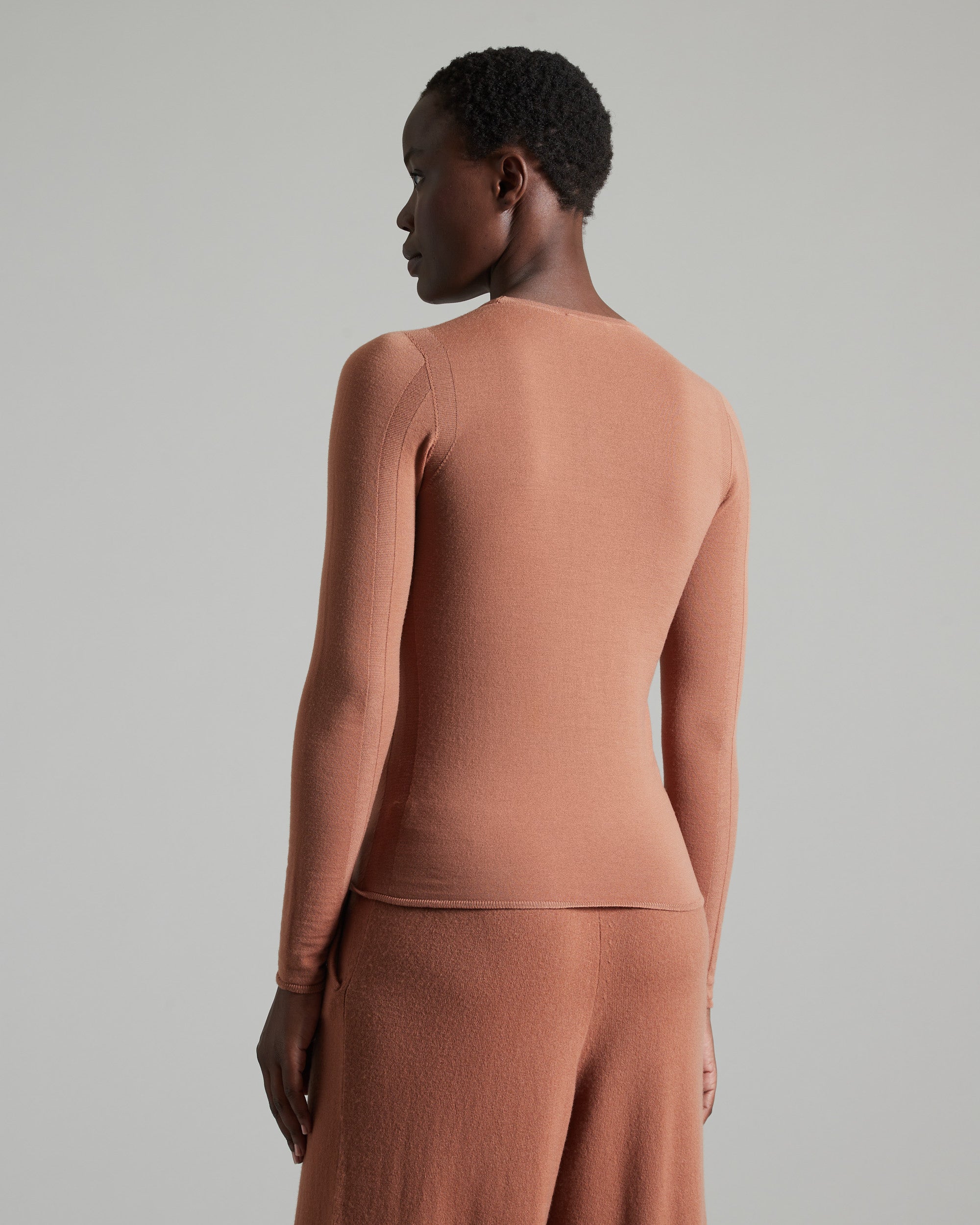 Brown Kid Wool 12.8 crew-neck sweater 4