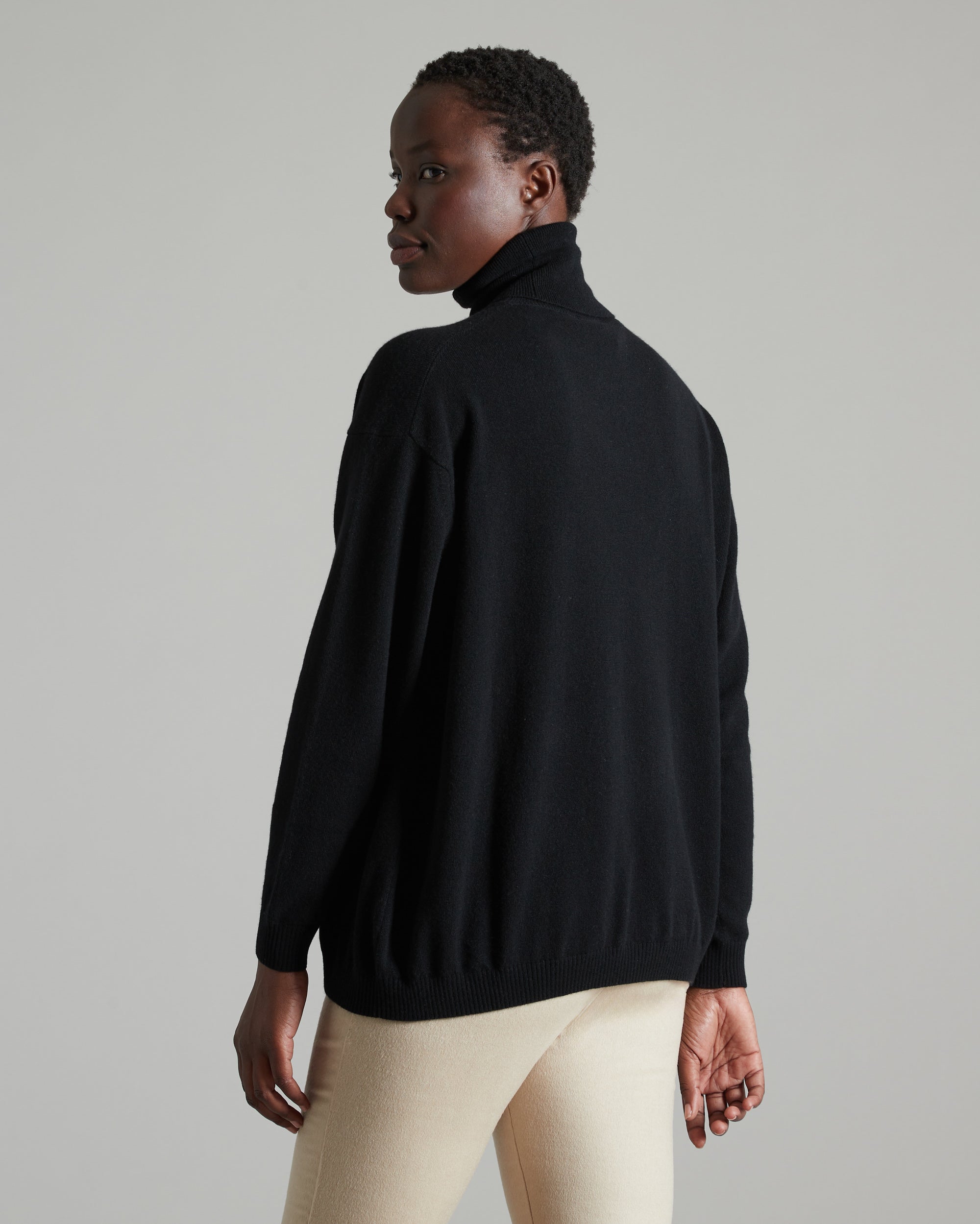 Black Kid Cashmere turtleneck sweater