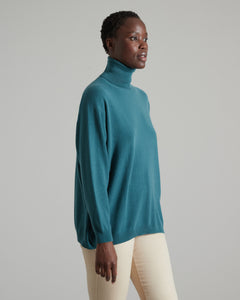 Green Kid Cashmere turtleneck sweater