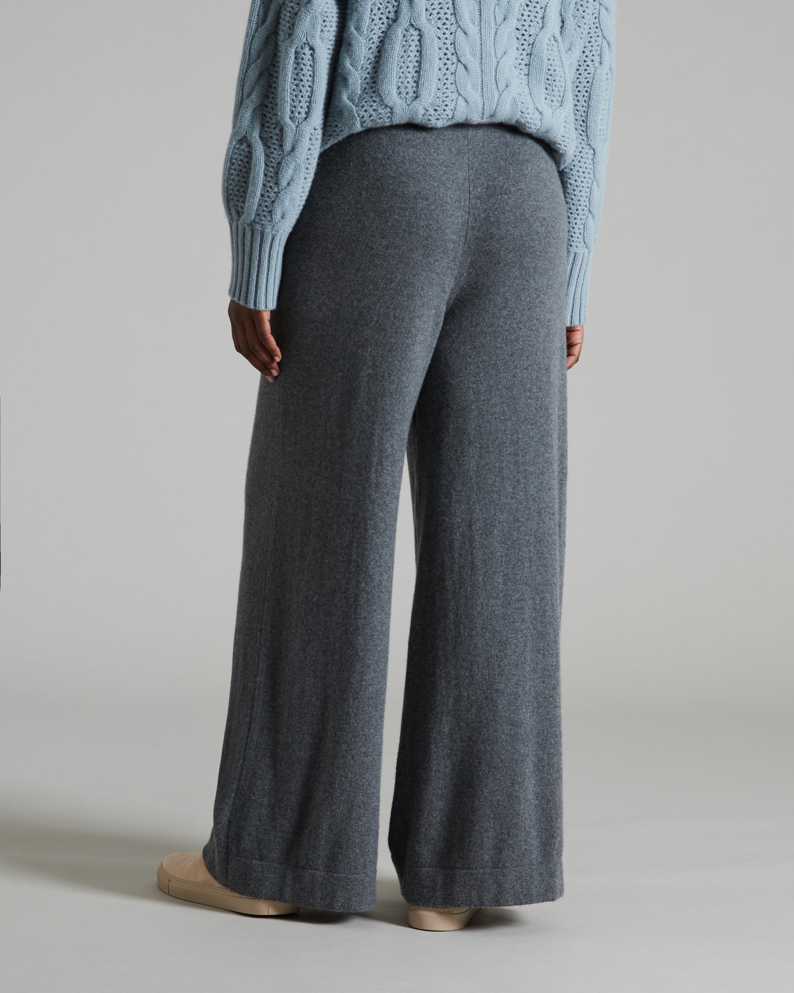 Dark grey Kid Cashmere trousers 3