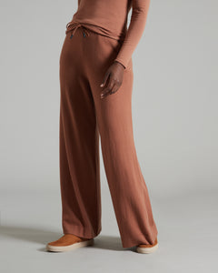 Brown Kid Cashmere trousers