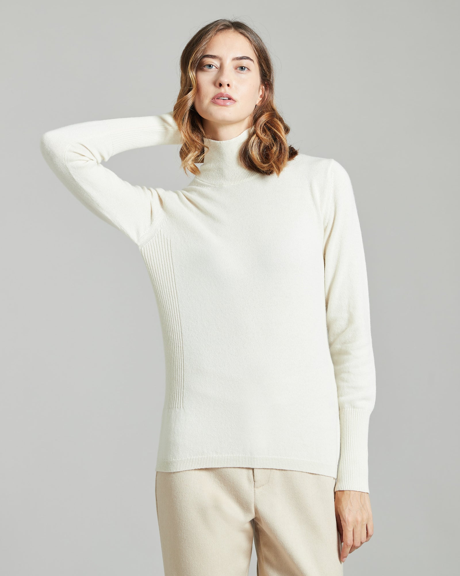 White Kid Cashmere turtleneck sweater 2
