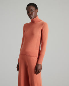 Orange Kid Cashmere turtleneck sweater