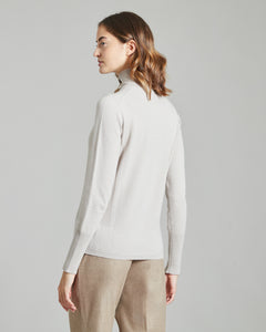 Beige Kid Cashmere turtleneck sweater