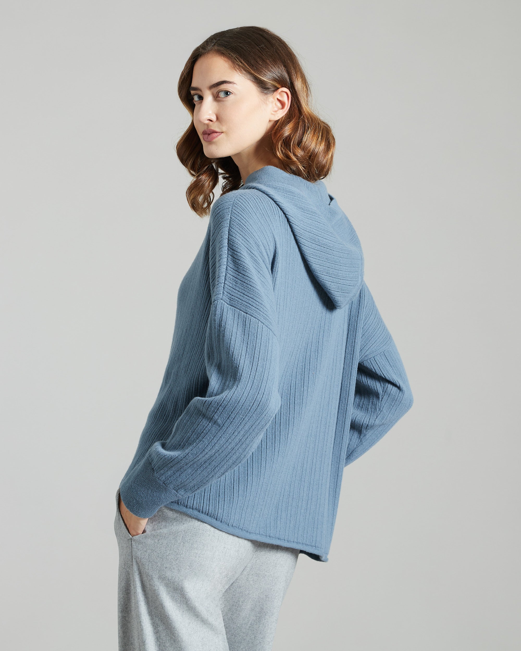 Light blue Kid cashmere sweater 4