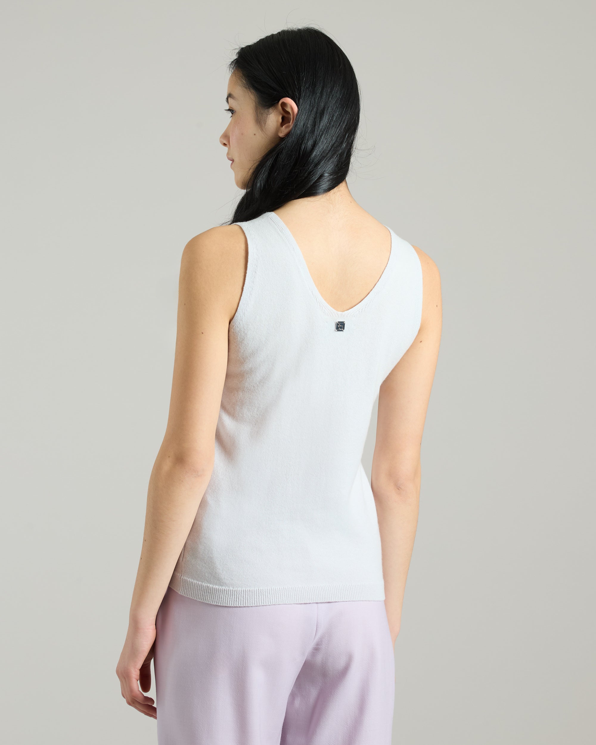 Grey Kid Cashmere Tank Top