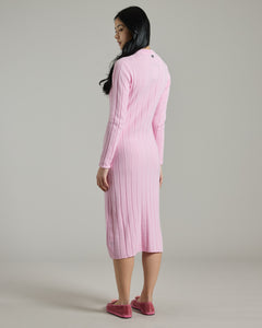 Long kid cashmere knitted dress 4