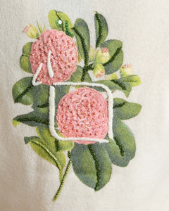 Kid Cashmere v-neck with floral embroidery 3