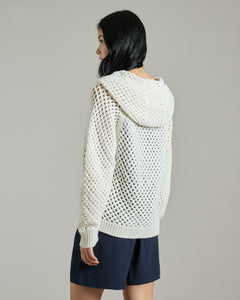 Kid Cashmere Mesh Cardigan