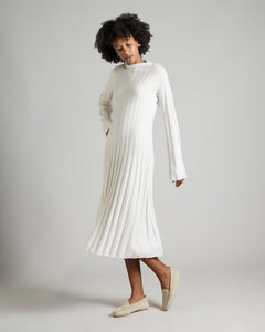 Ribbed dress in Kid Cashmere