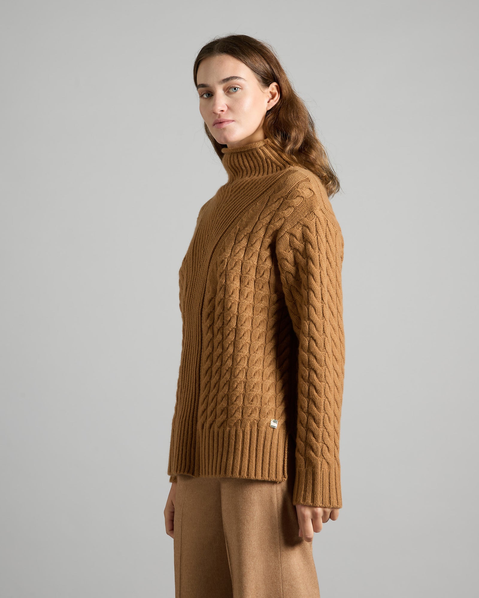 Kid Cashmere Braided Turtleneck 2