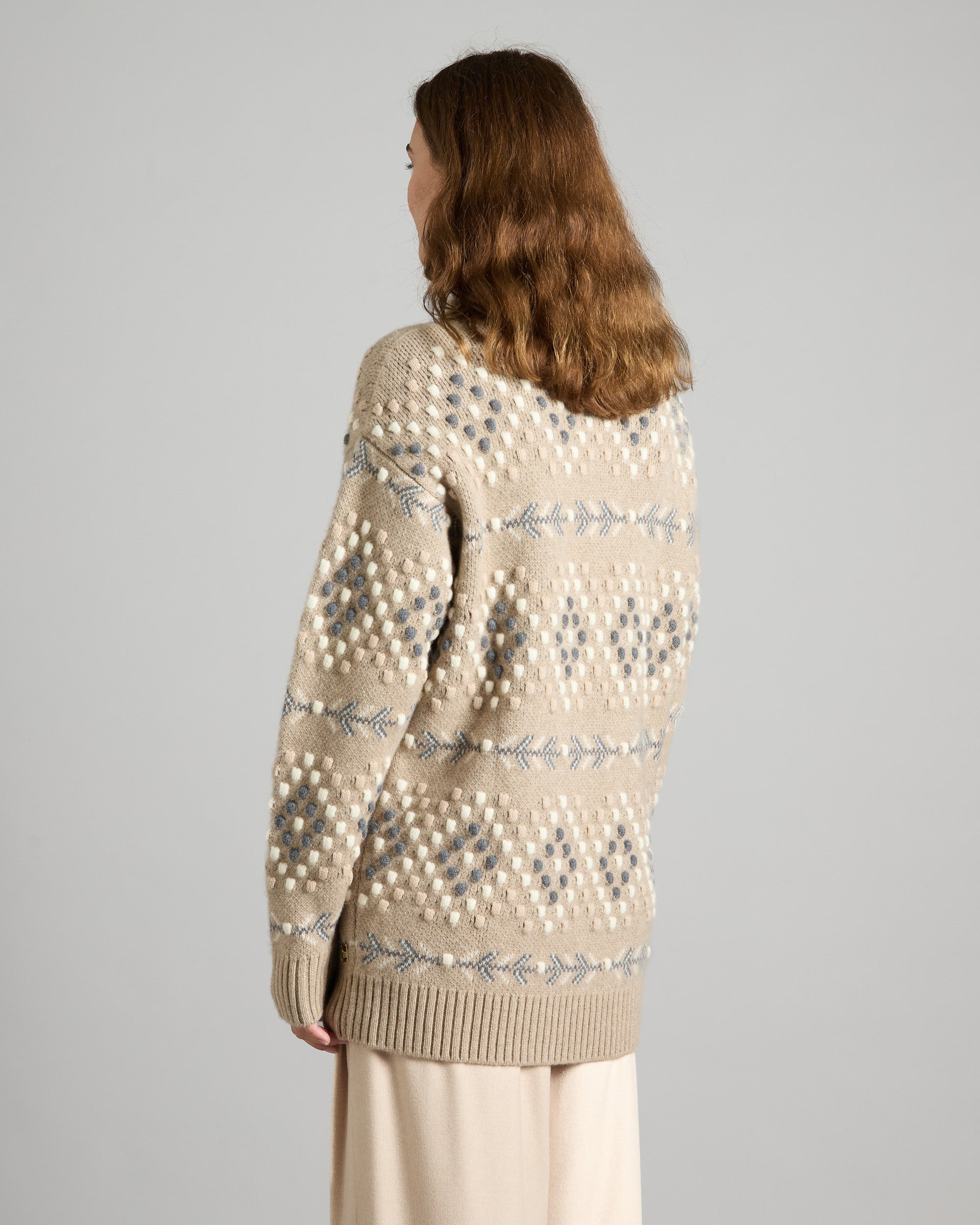 Kid cashmere diamond-patterned turtleneck sweater 4
