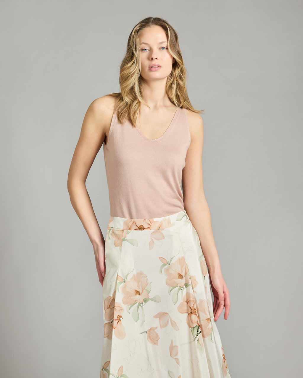 Pink Cashmere and Silk Top