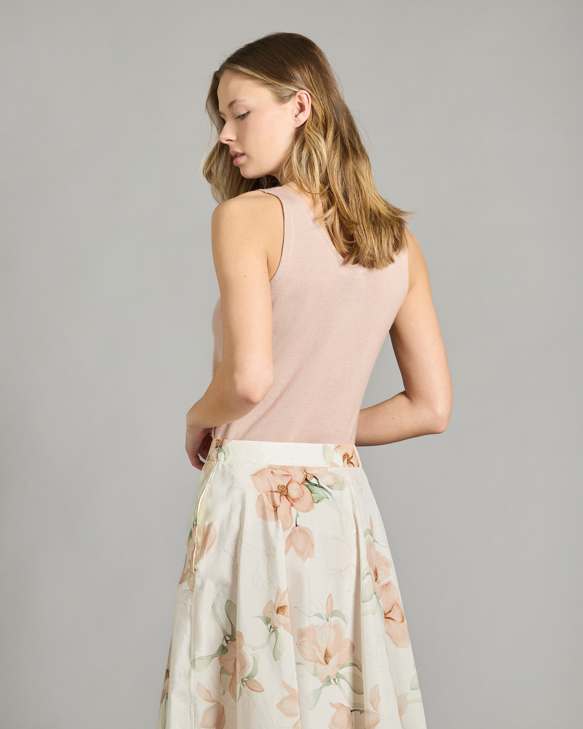 Pink Cashmere and Silk Top
