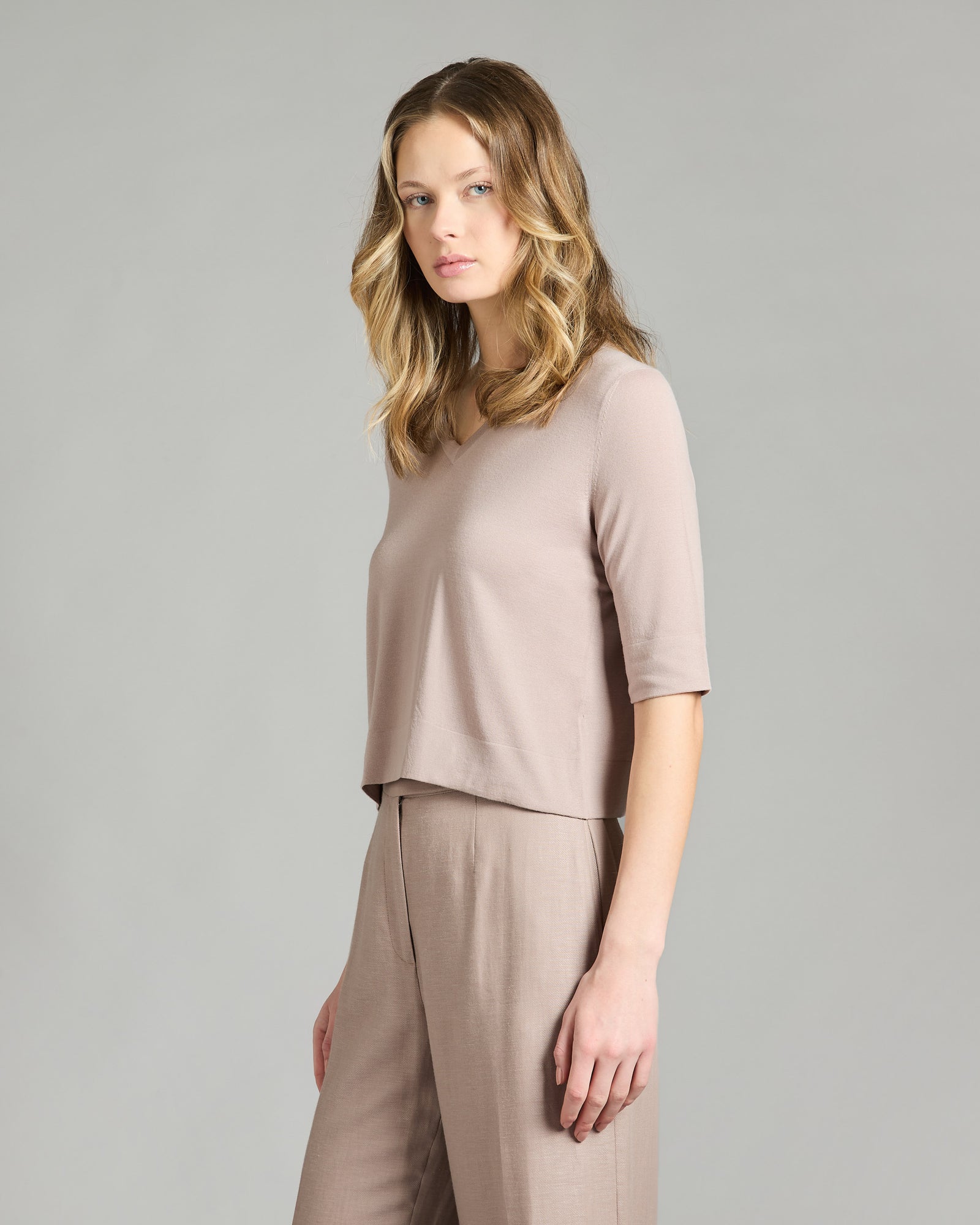 Kid Wool 12.8 V-neck sweater