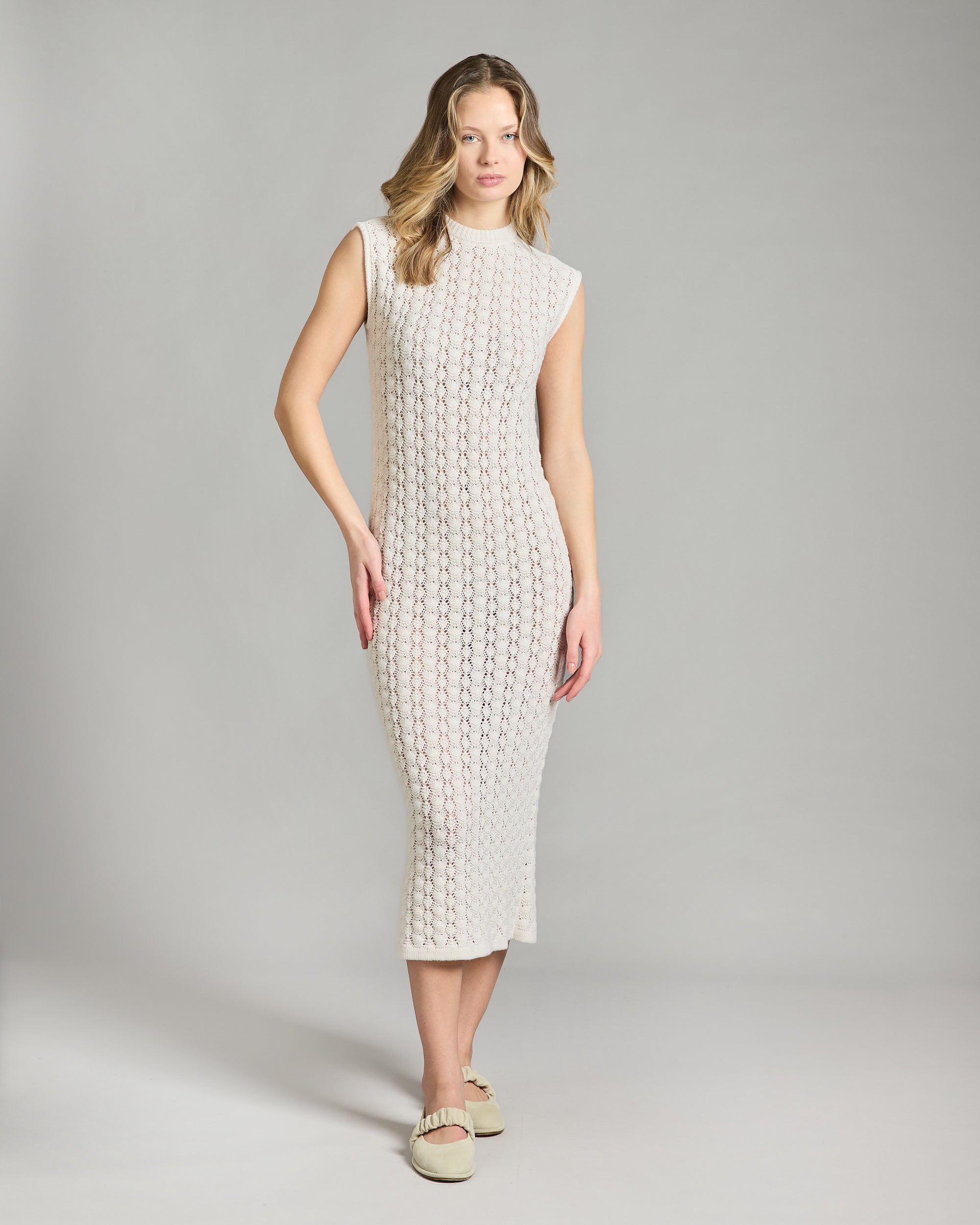 Openwork dress in Kid Cashmere