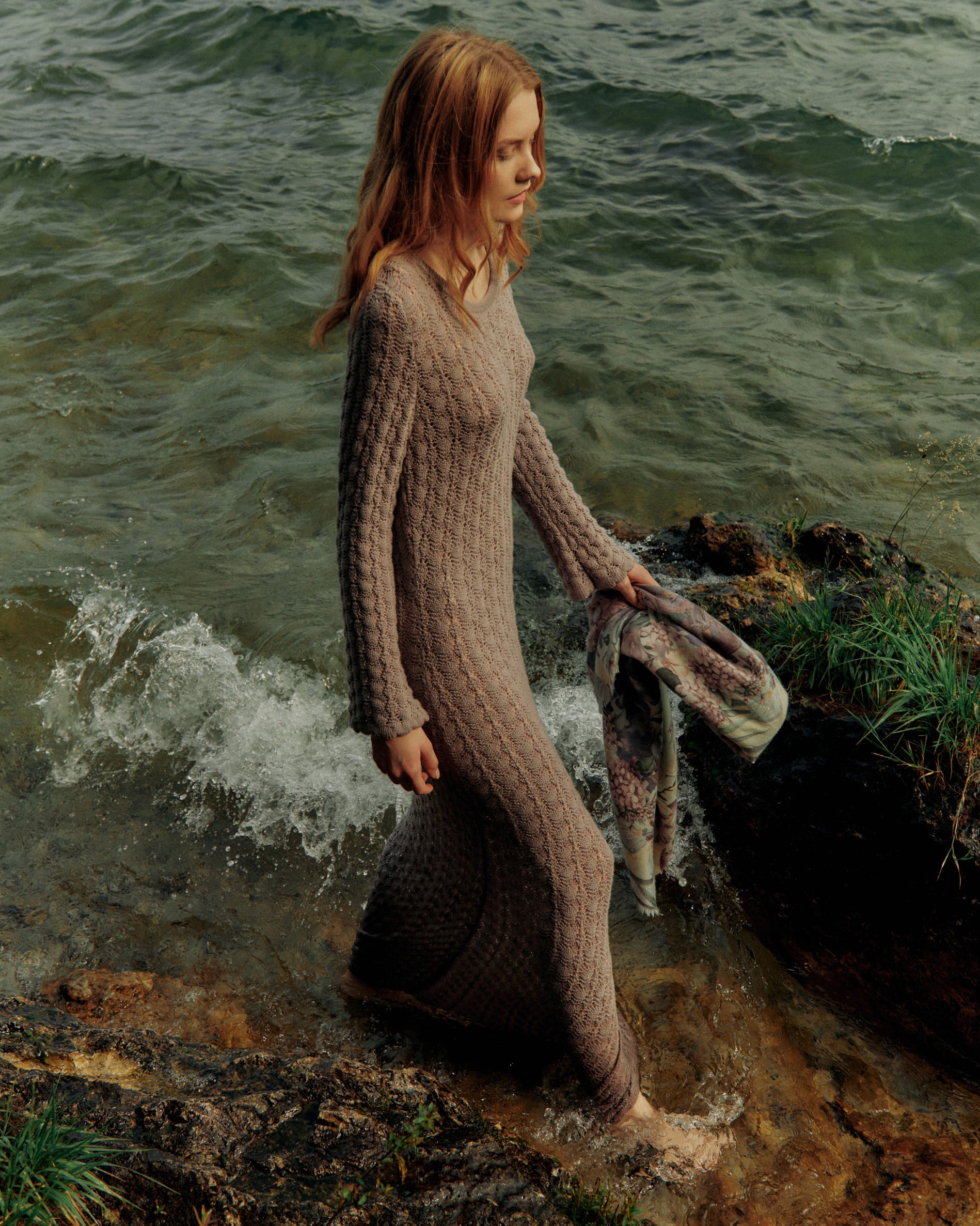 Openwork dress in Kid Cashmere