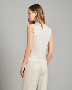 Pure silk vest
