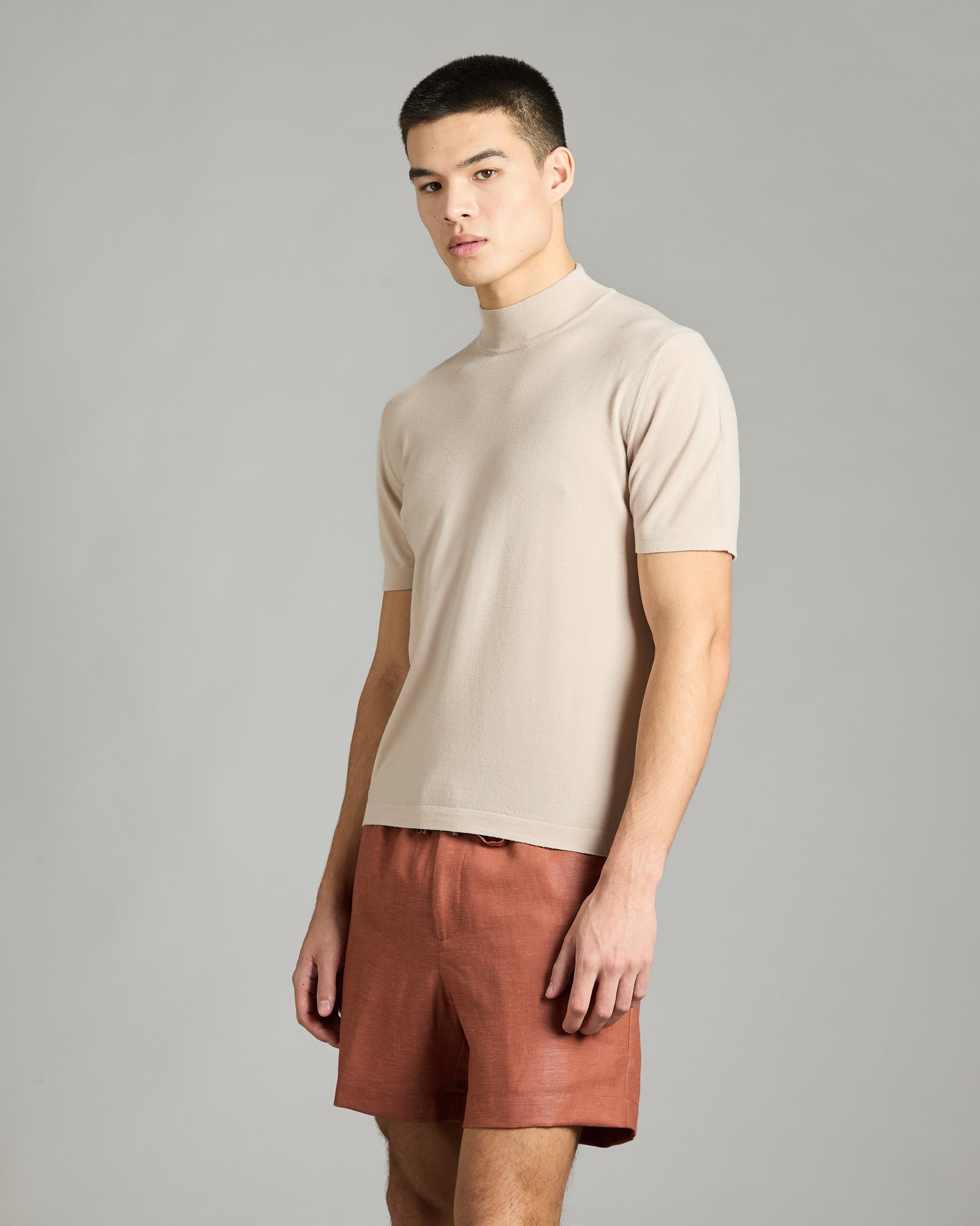 12.8 Kid Wool beige T-shirt sweater