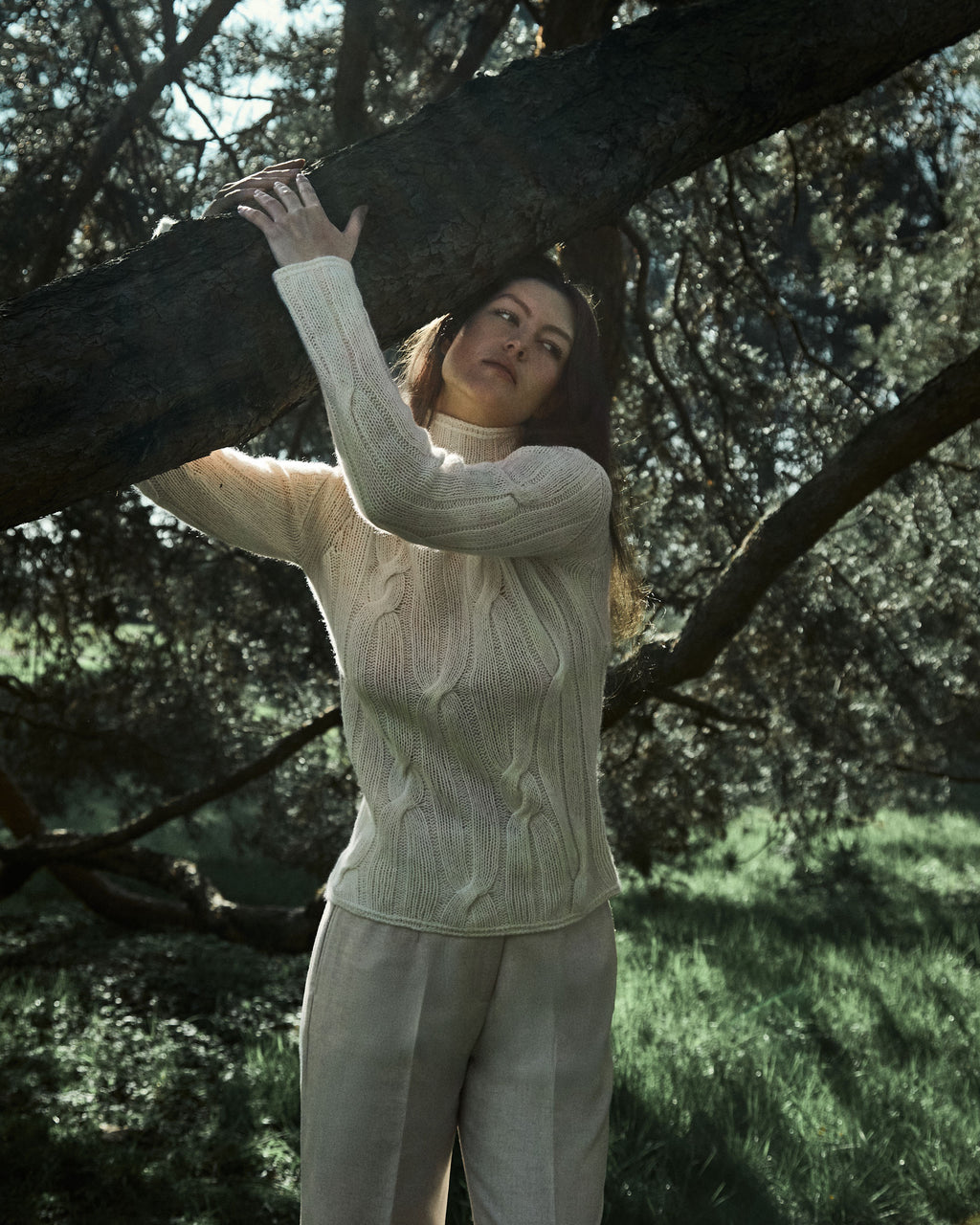 Kid Cashmere Braided Turtleneck