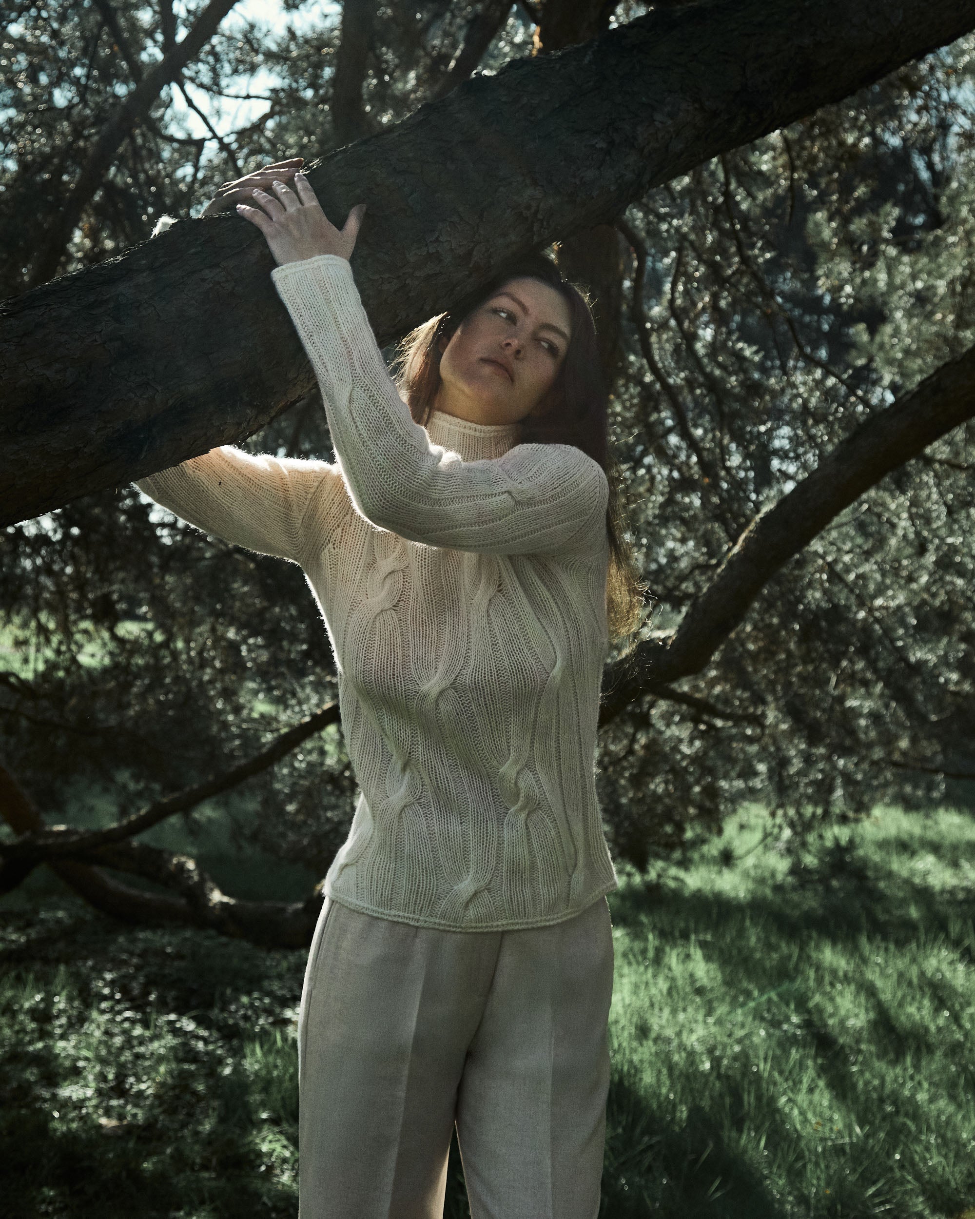 Kid Cashmere Braided Turtleneck