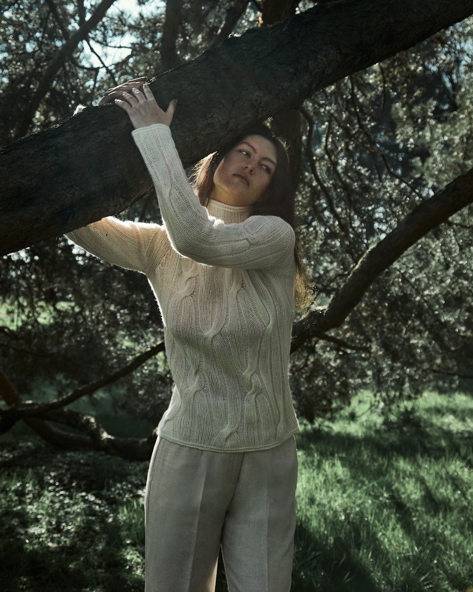 Kid Cashmere Braided Turtleneck