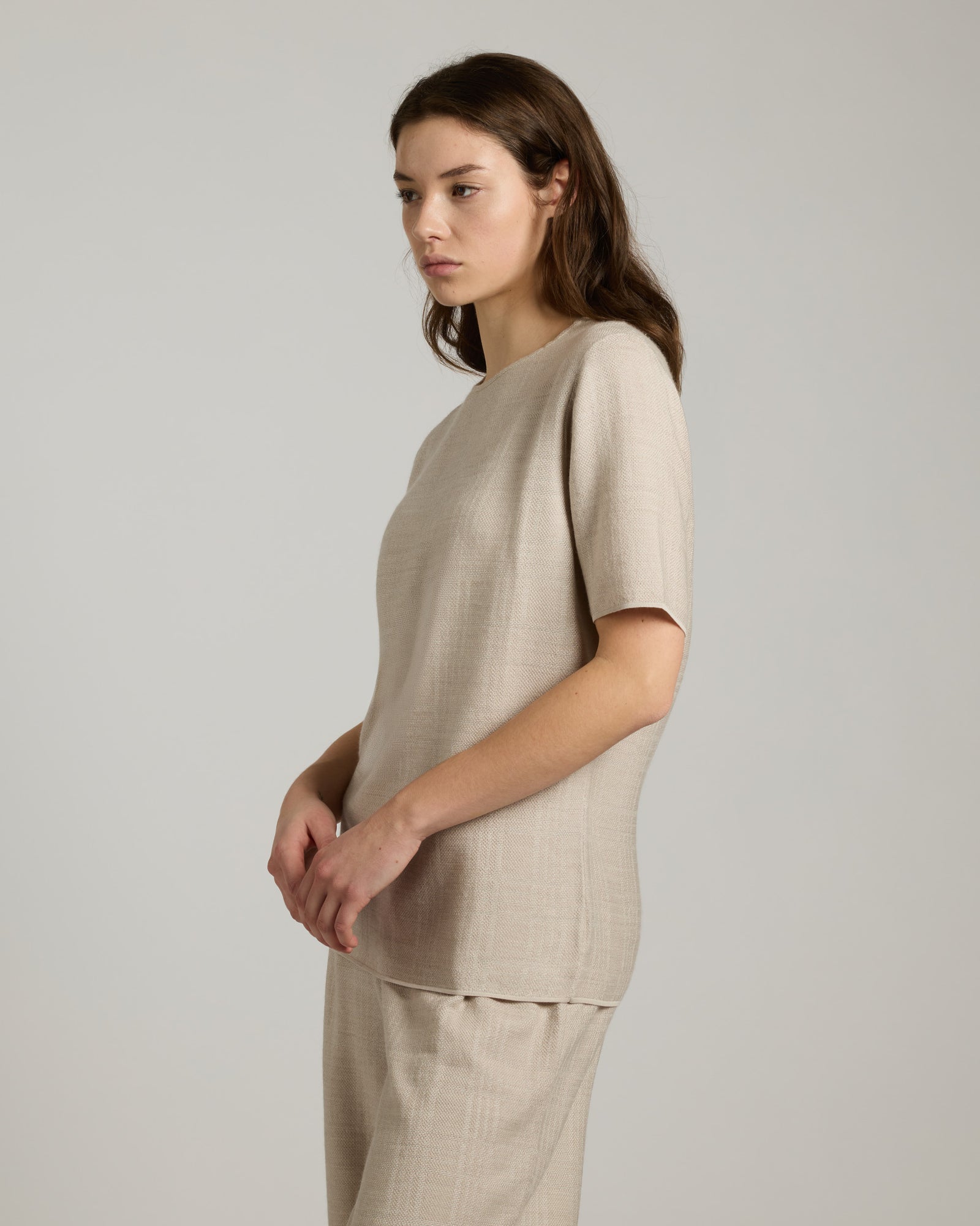 T-shirt in Cashmere, Silk and Linen 2