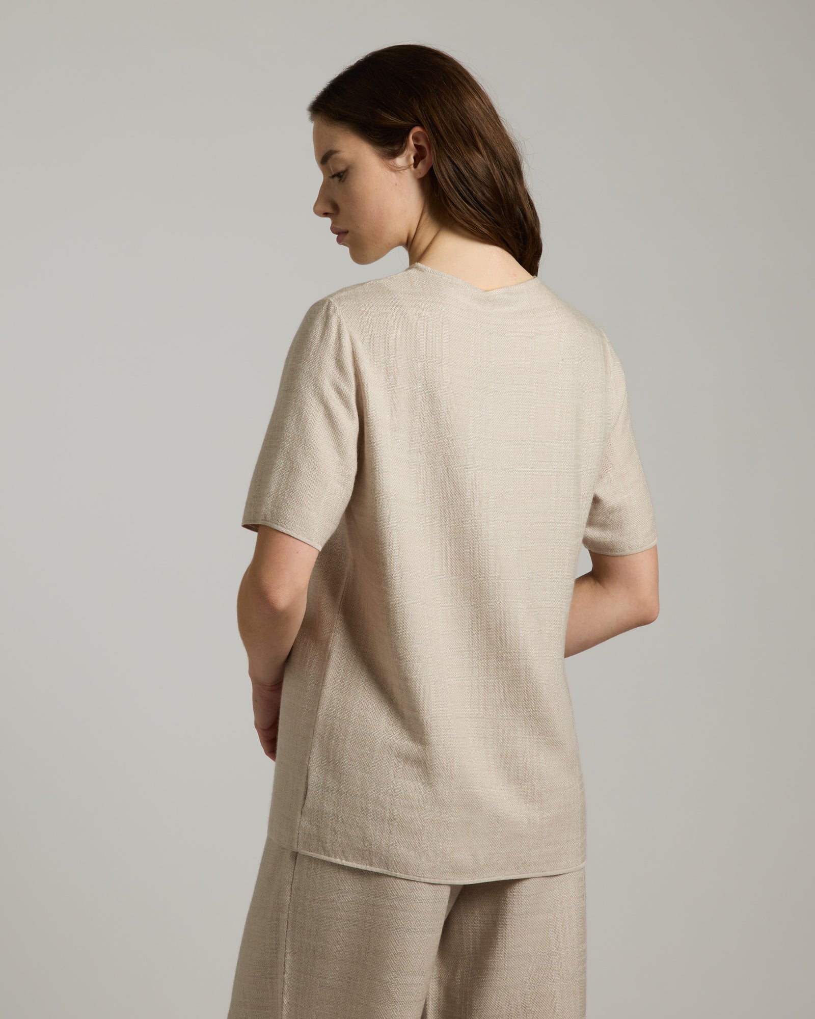 T-shirt in Cashmere, Silk and Linen 4