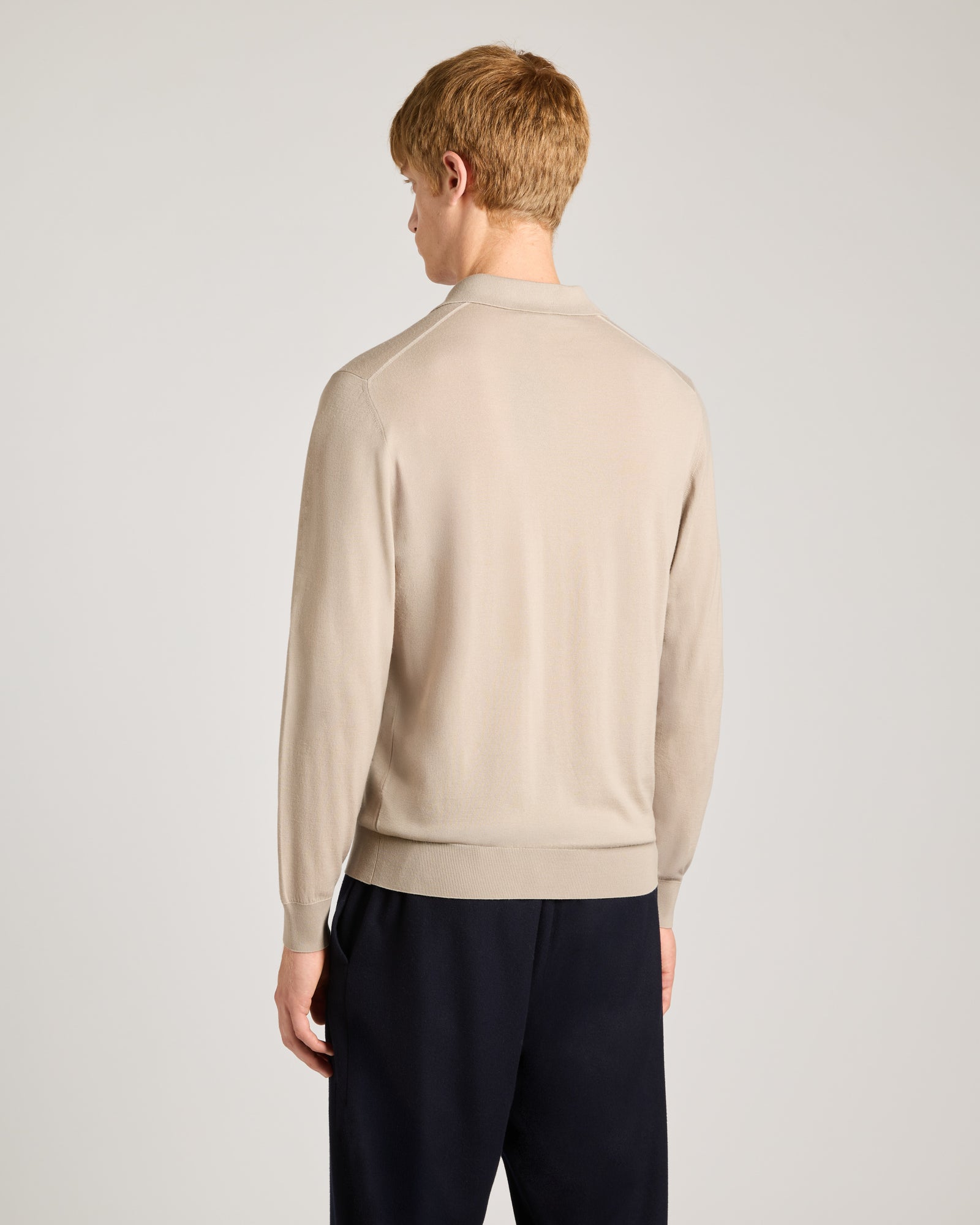 Wind neck Polo shirt in Kid wool 12.8 4
