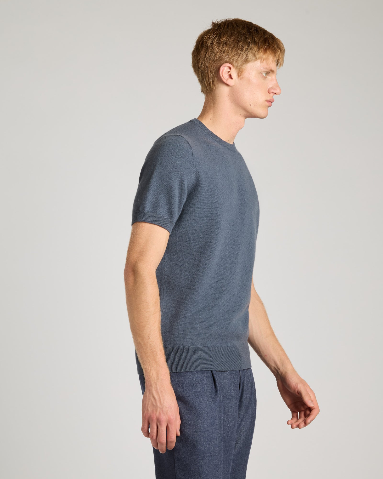 Blue Kid Cashmere T-shirt 2
