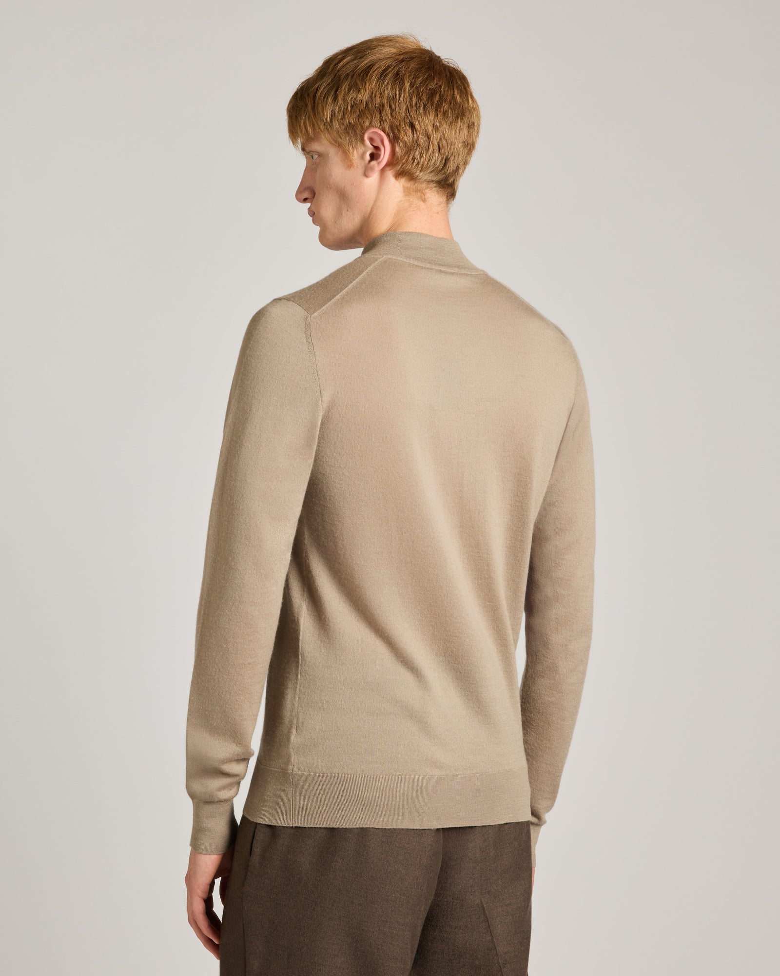 Zipped mock turtleneck Sweater in Cashmere 4.0 4