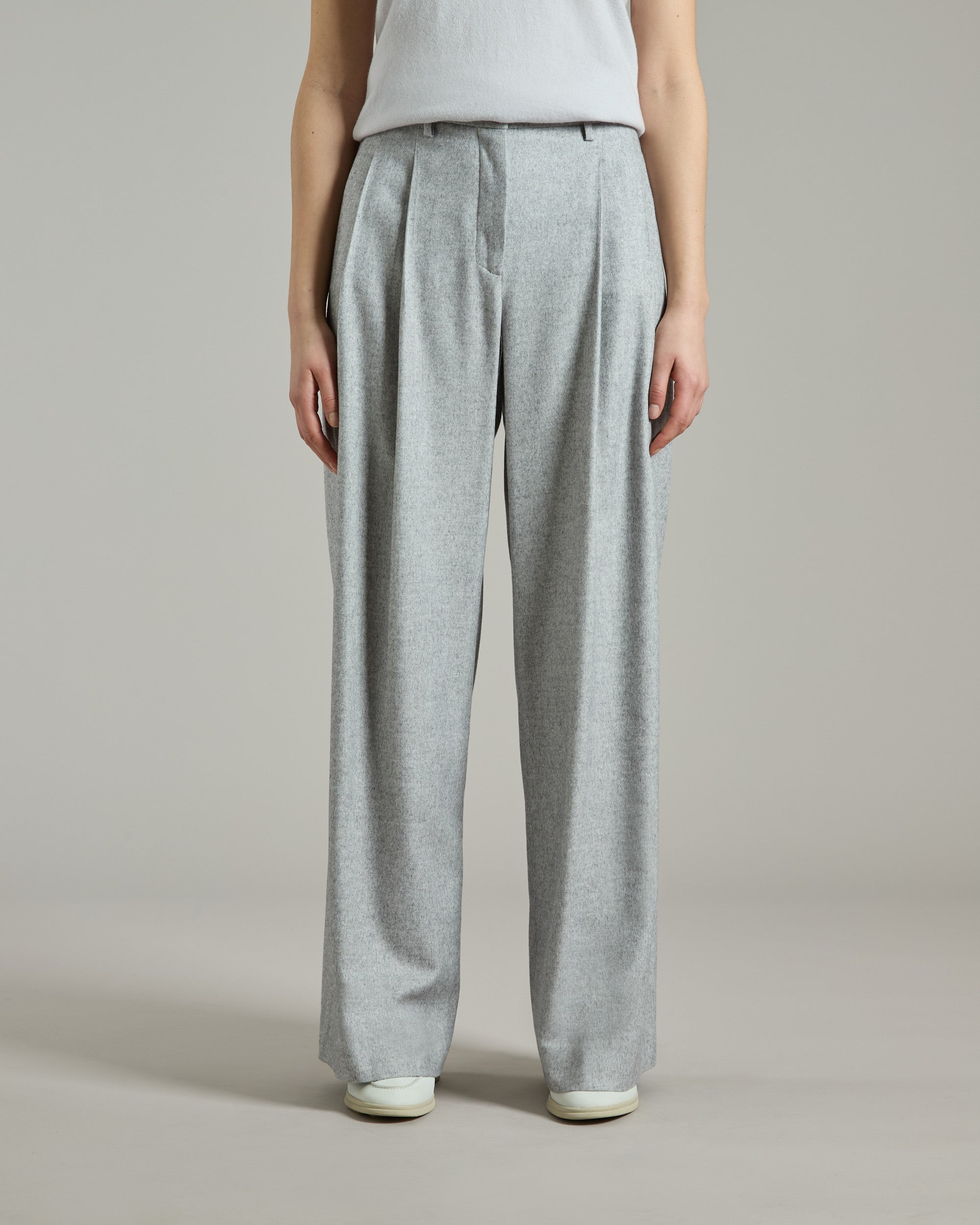 Gray Touch Cashmere Pants