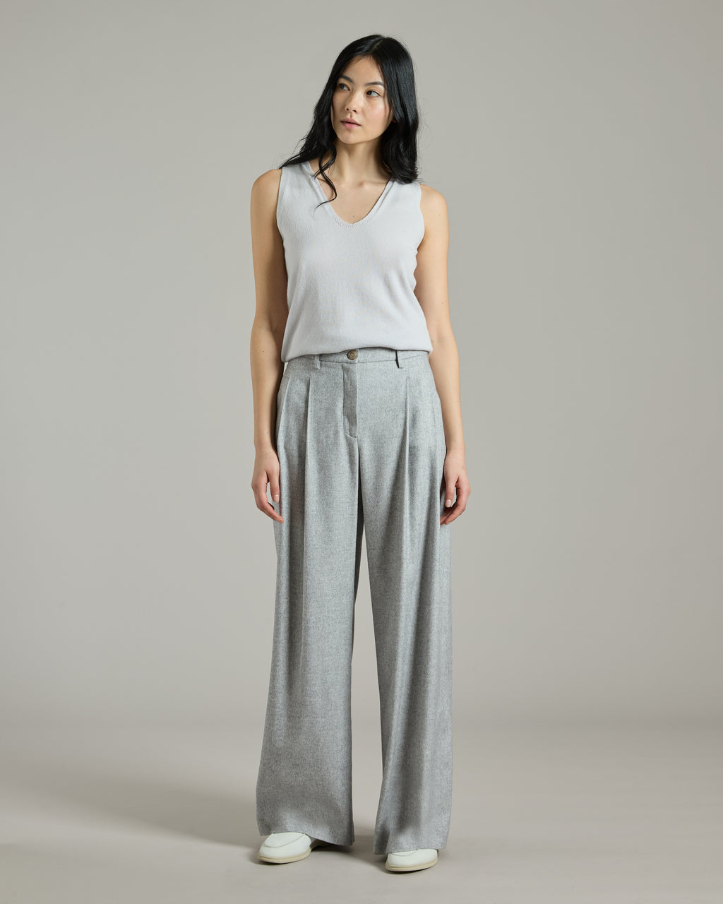 Gray Touch Cashmere Pants