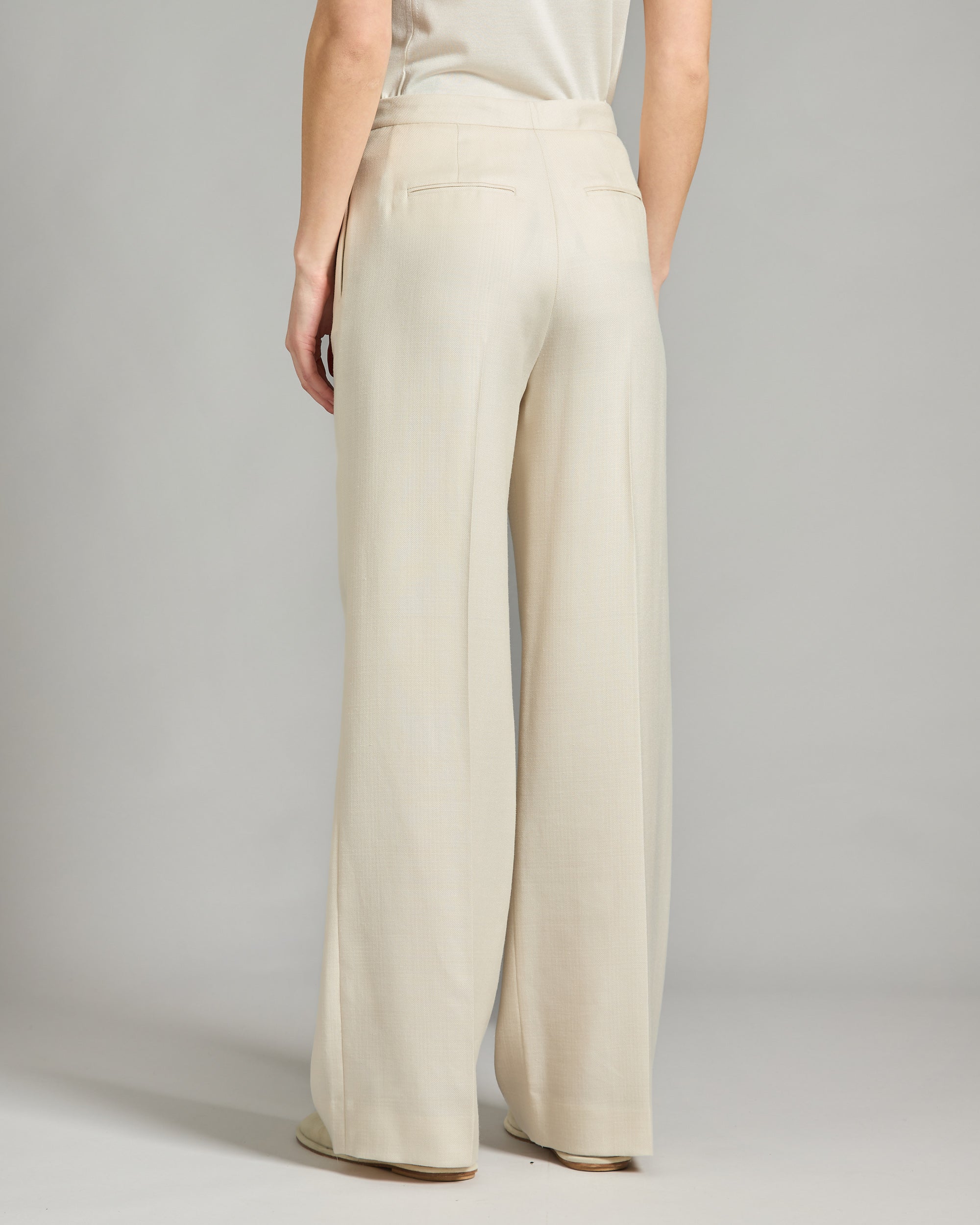 Canvas Cashmere Trousers 3