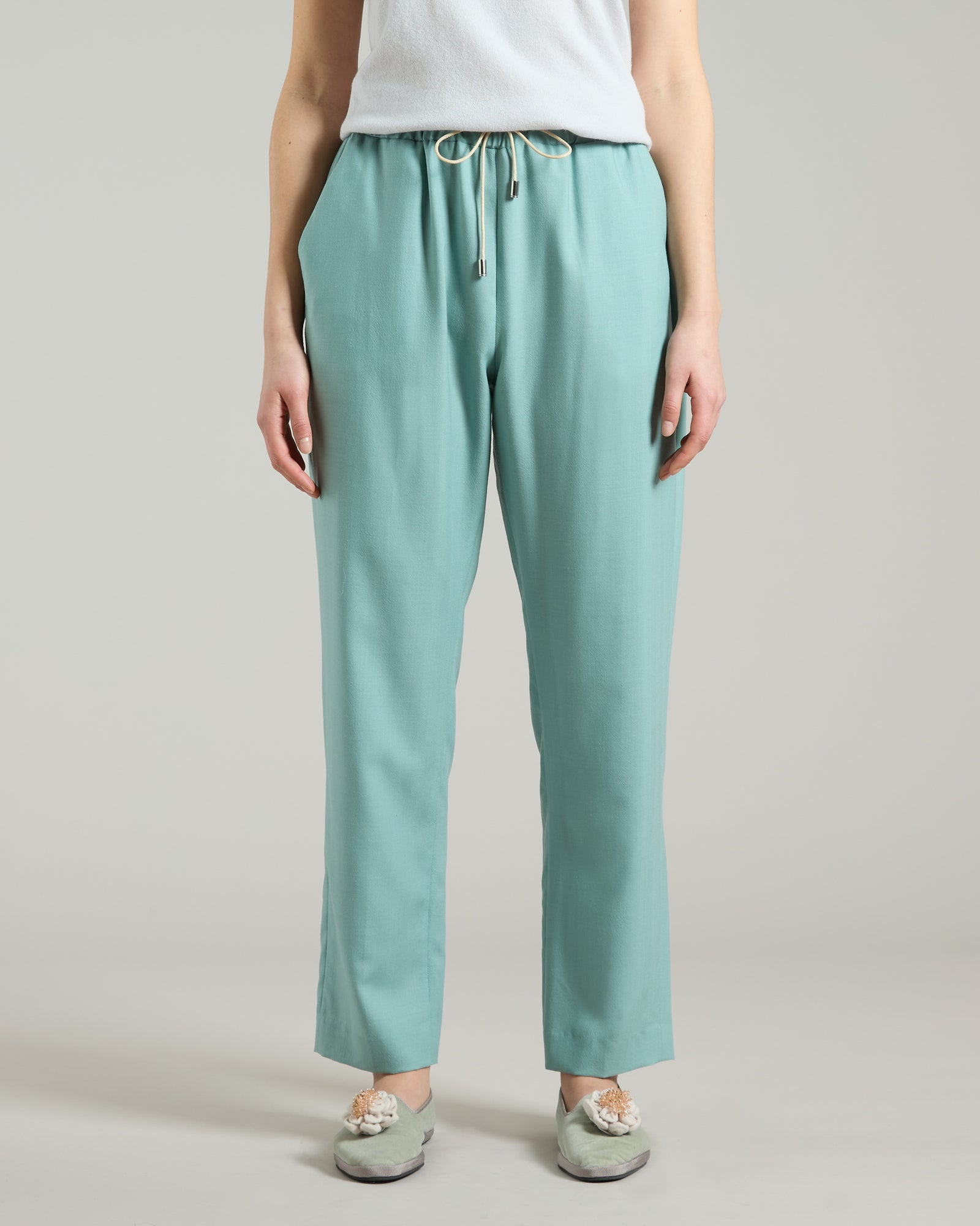 Pantalone in Cashmere 4.0 verde