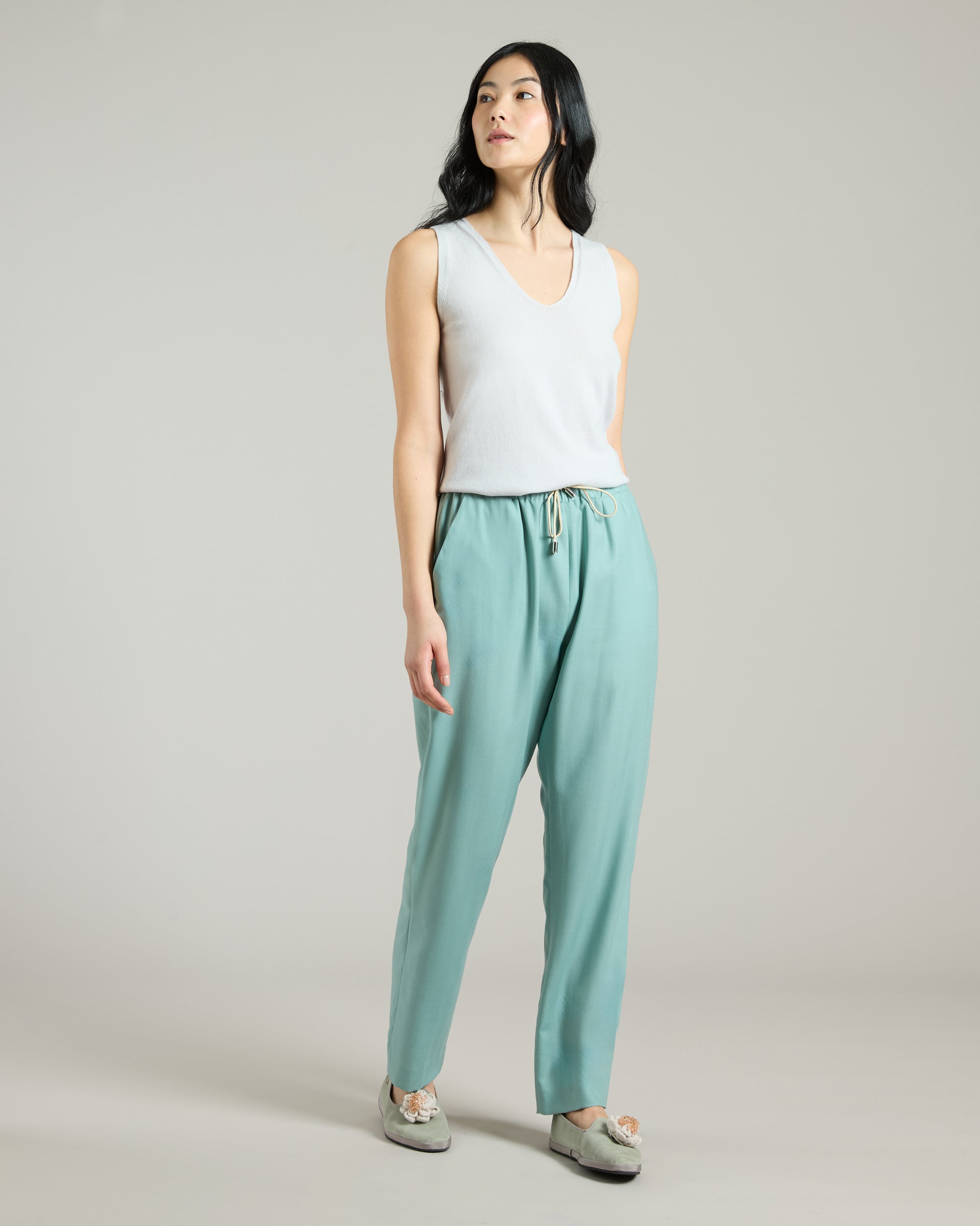 Pantalone in Cashmere 4.0 verde