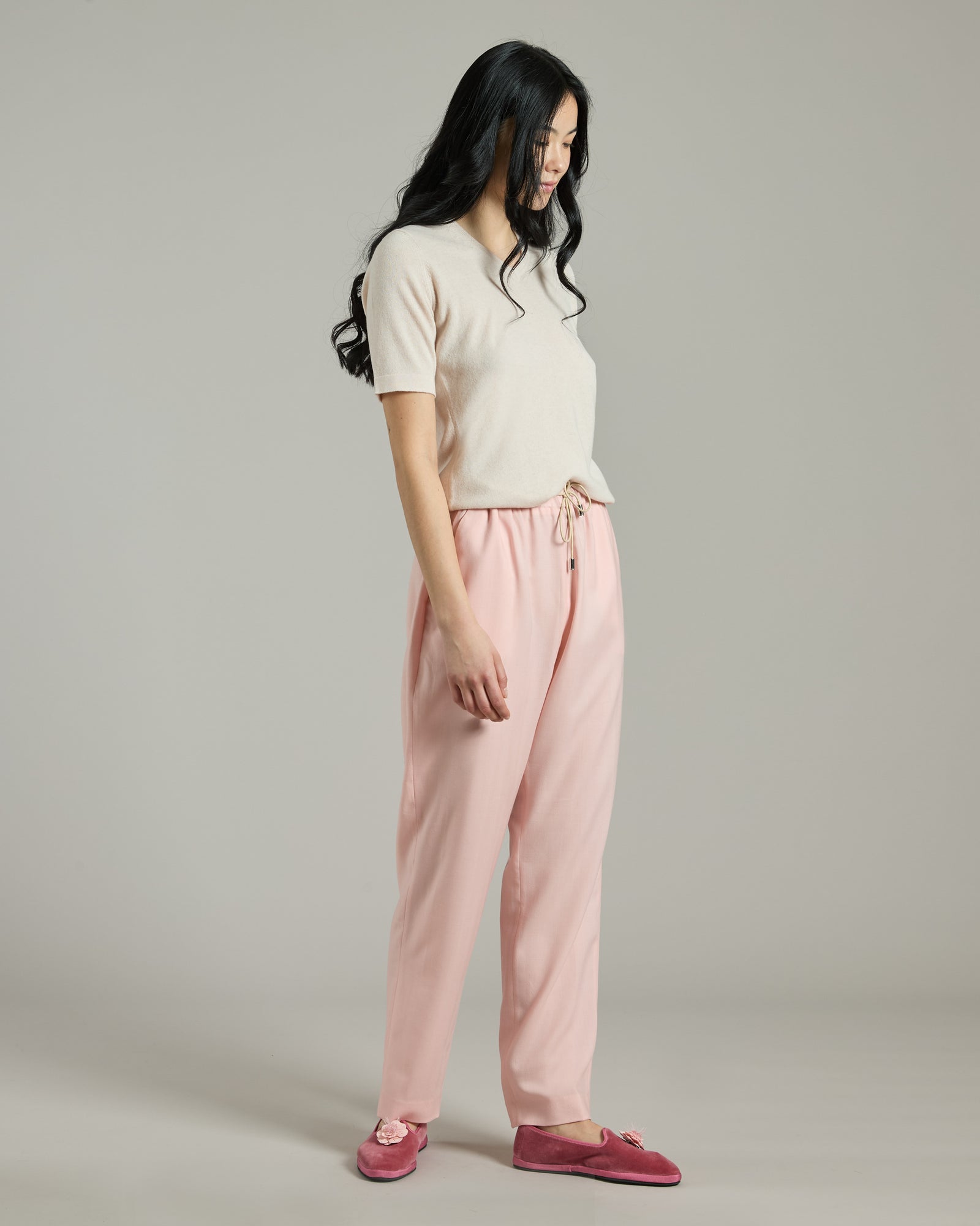 Pantalone in Cashmere 4.0 rosa