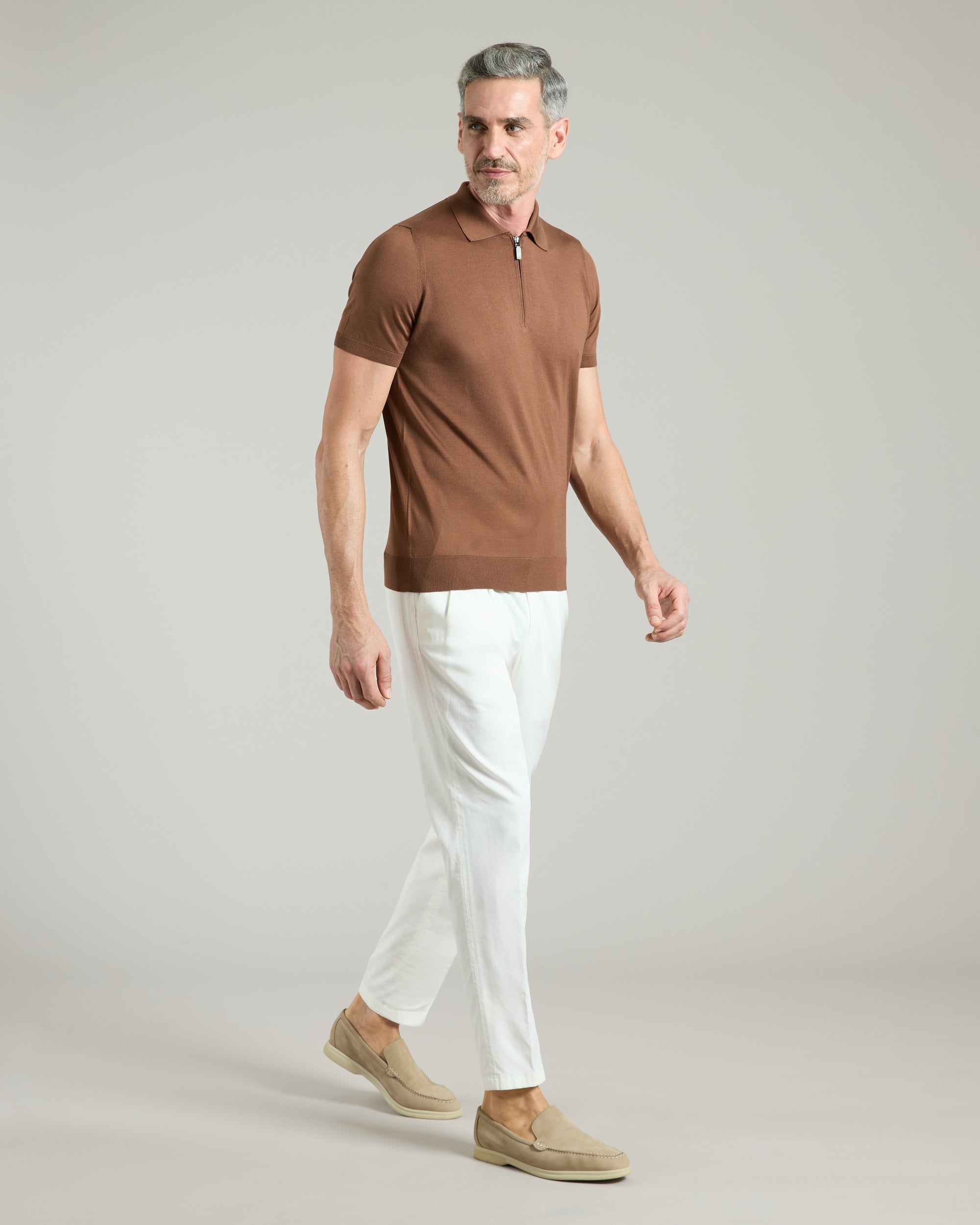 Pantalone in cotone bianco