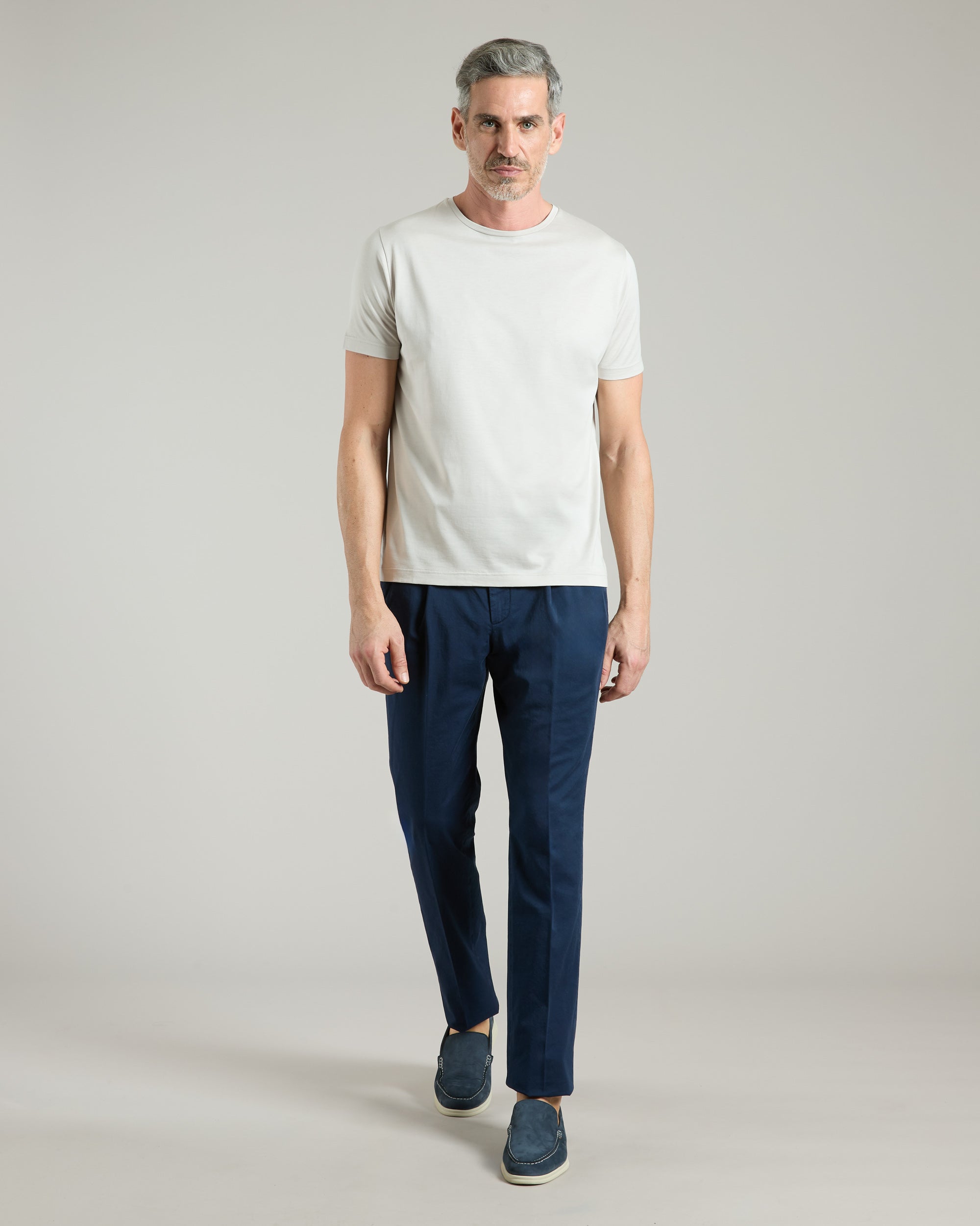 Pantalone in cotone blu