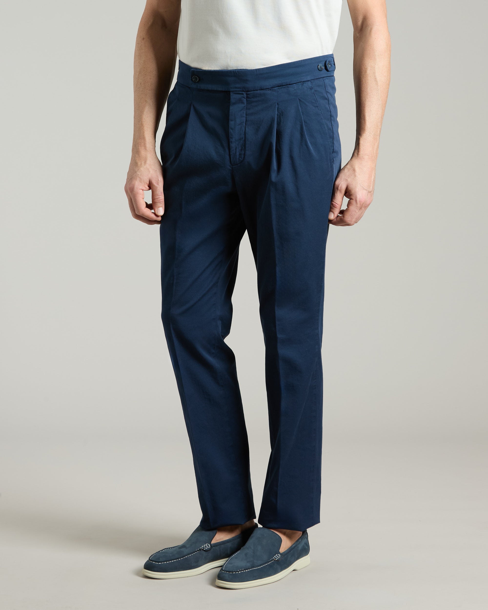 Blue cotton pants