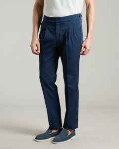 Pantalone in cotone blu