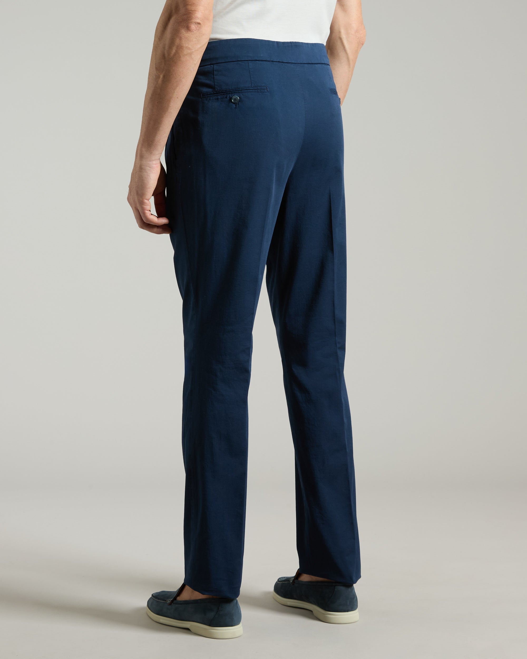 Pantalone in cotone blu