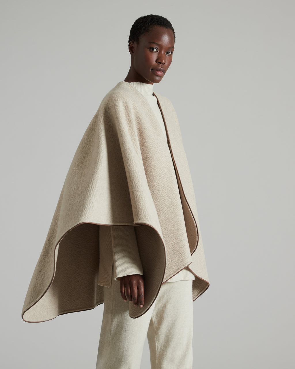 Zebellino Cashmere cape