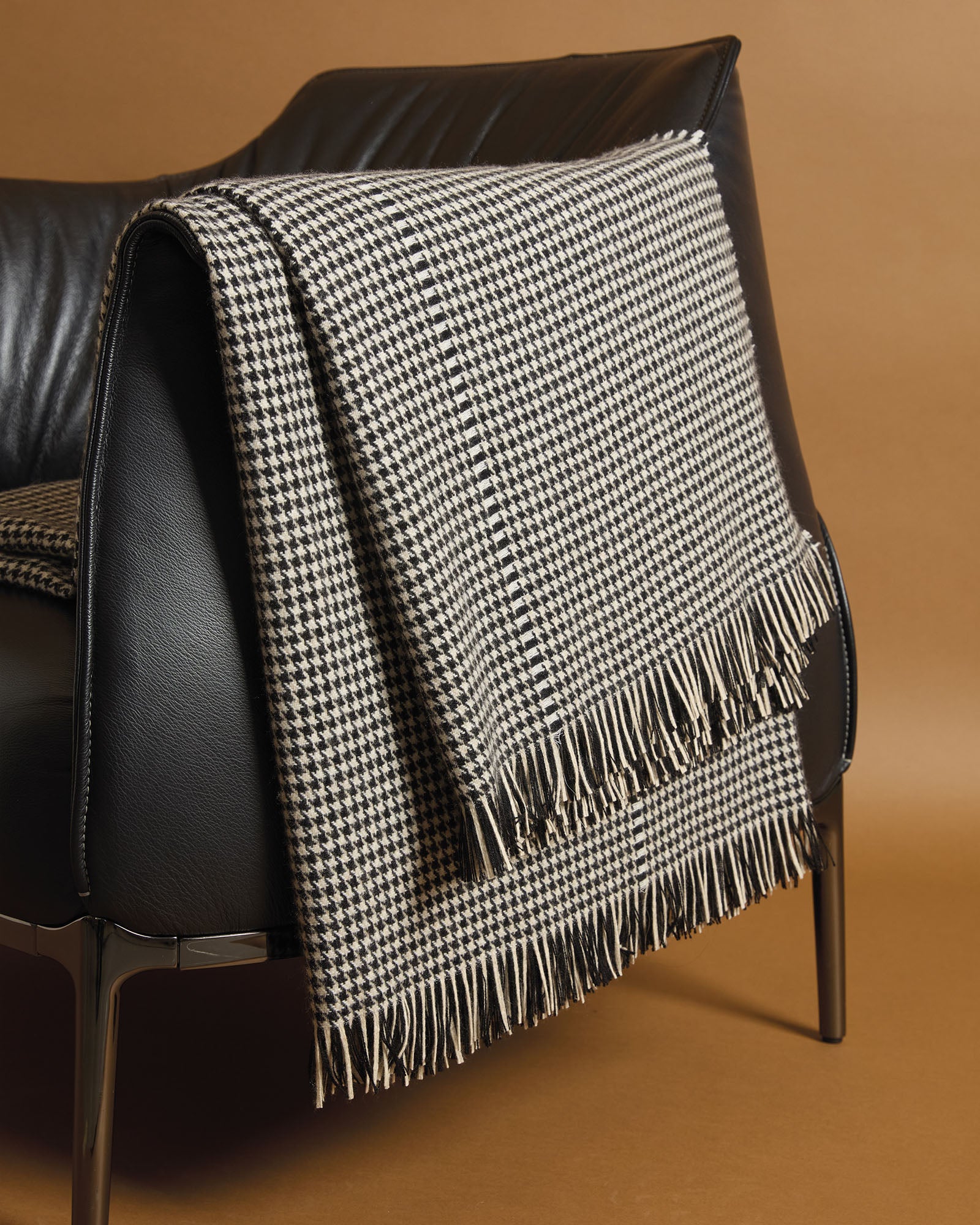 Pure cashmere plaid
