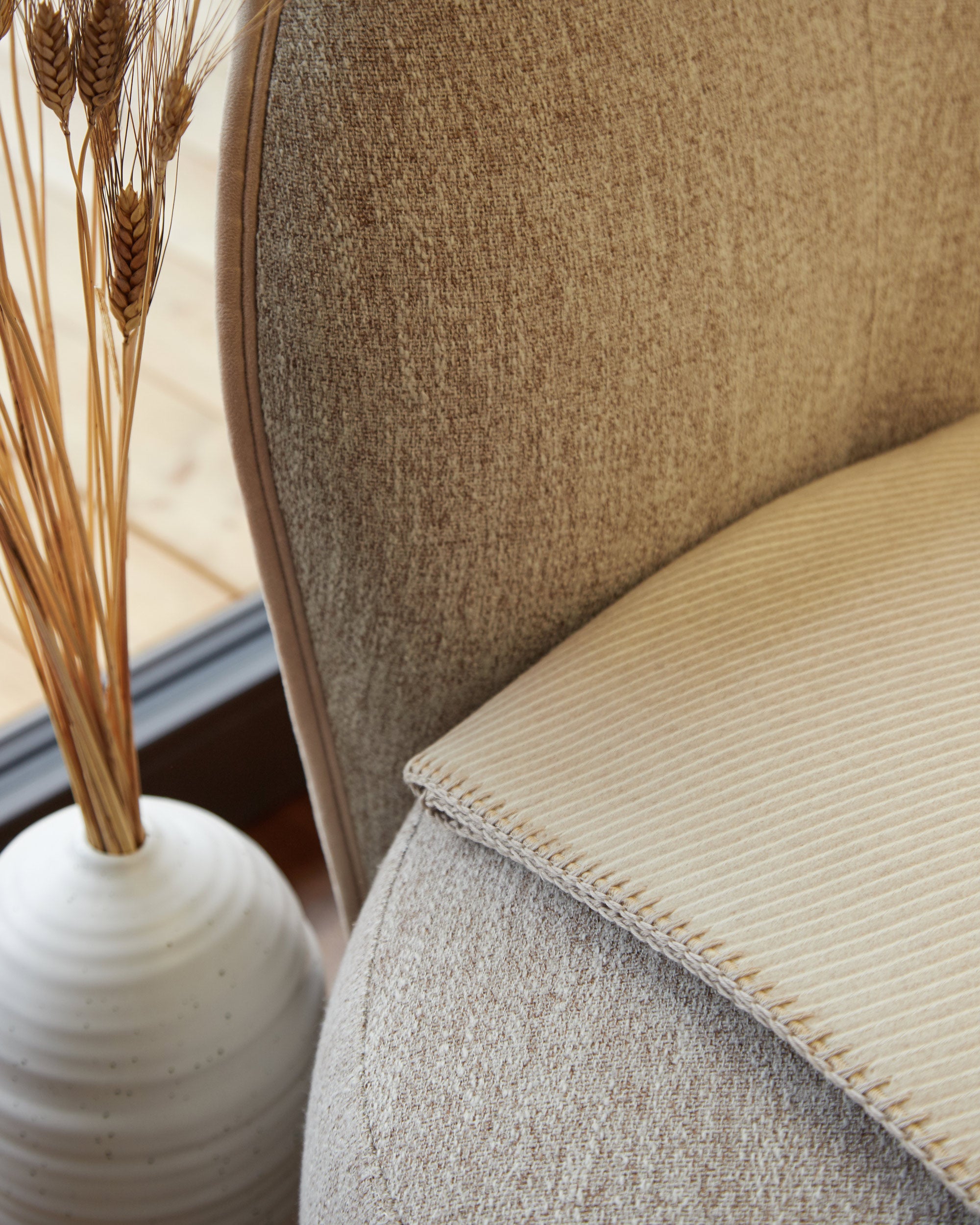 Beige pure Cashmere plaid 2