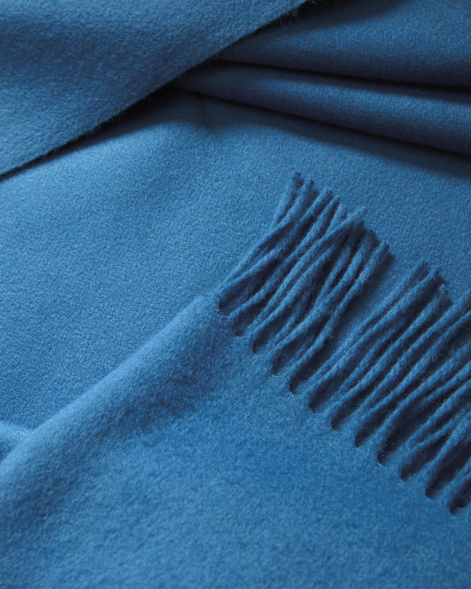 Blue pure cashmere plaid cm. 140X115 3