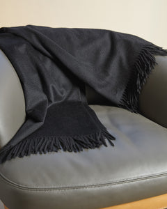 Black pure cashmere plaid 2