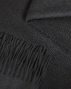 Black pure cashmere plaid 2
