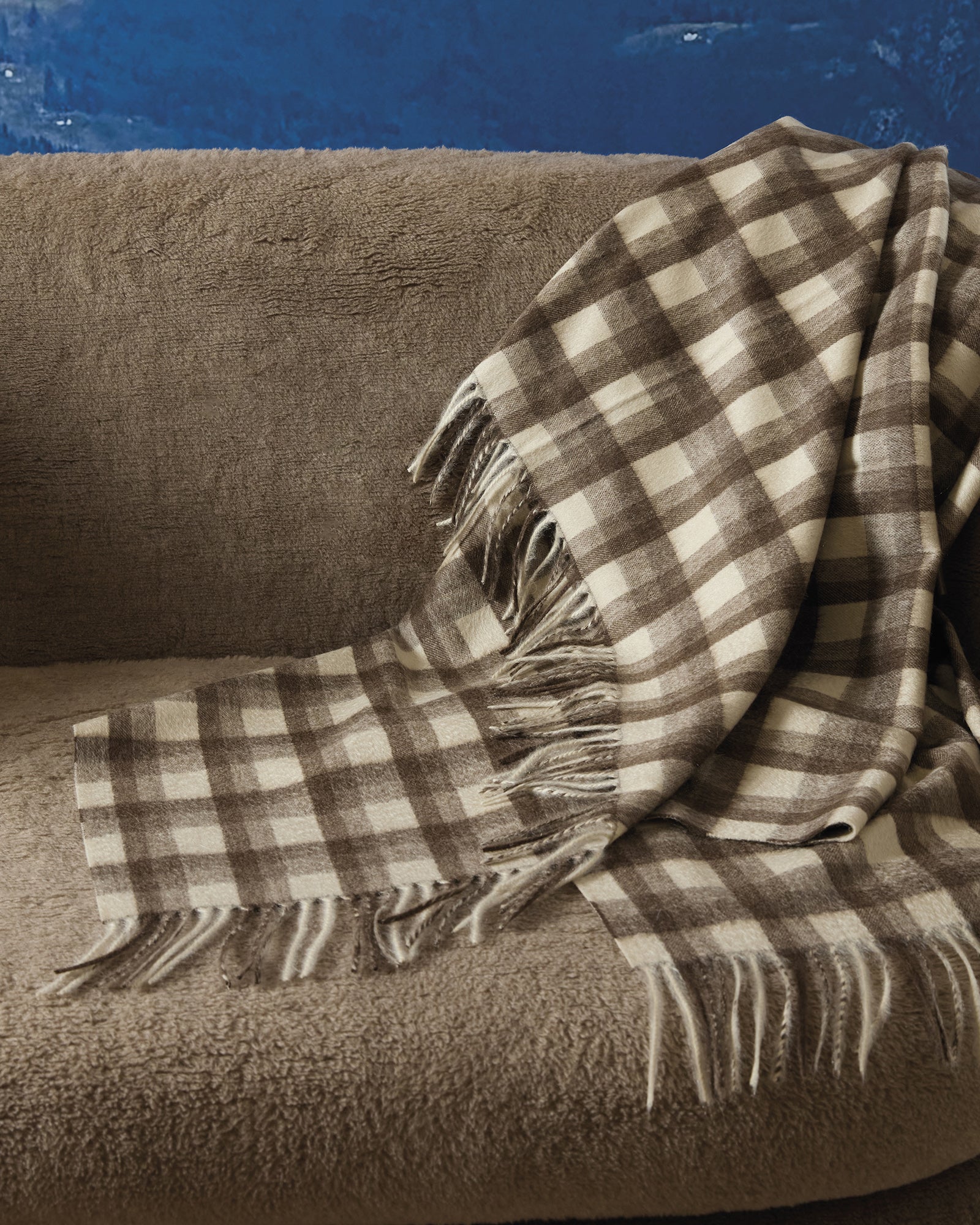 Checked pure cashmere plaid 2